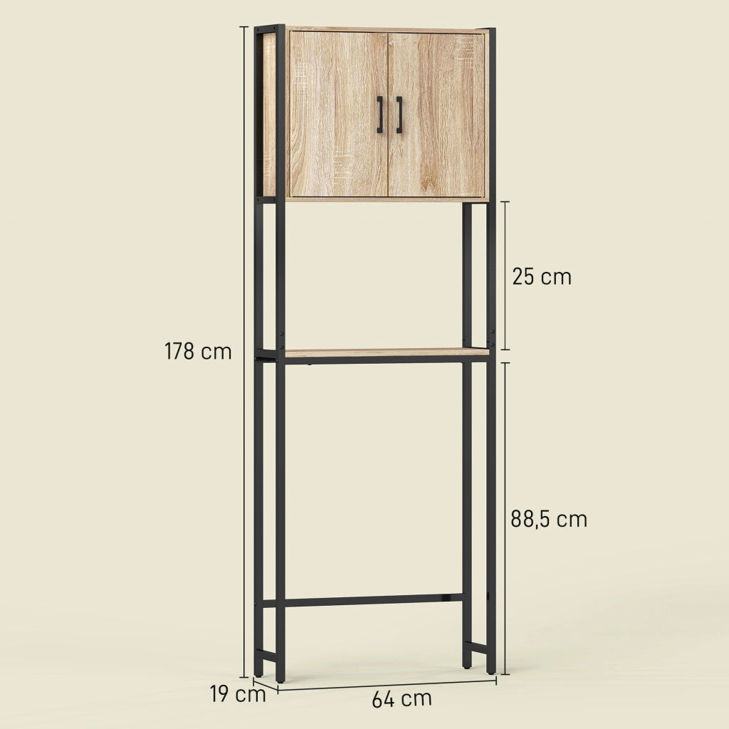 Mobile Bagno Sospeso Sottolavabo 2 Ante ¨C Minimal ¨C Legno 64x19x178 cm