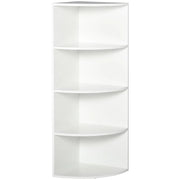 LIBRERIA AD ANGOLO 4 RIPIANI A MURO E PARETE 39.5 X 39.5 X 120 CM BIANCO