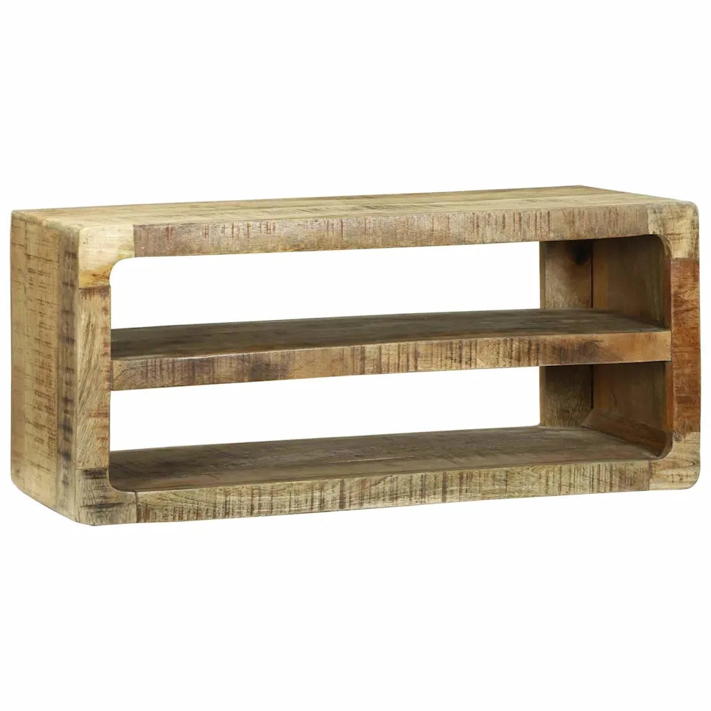 Mobile TV-Credenza per TV-Console TV Marrone 80 x 32 x 36 cm Legno massello di mango