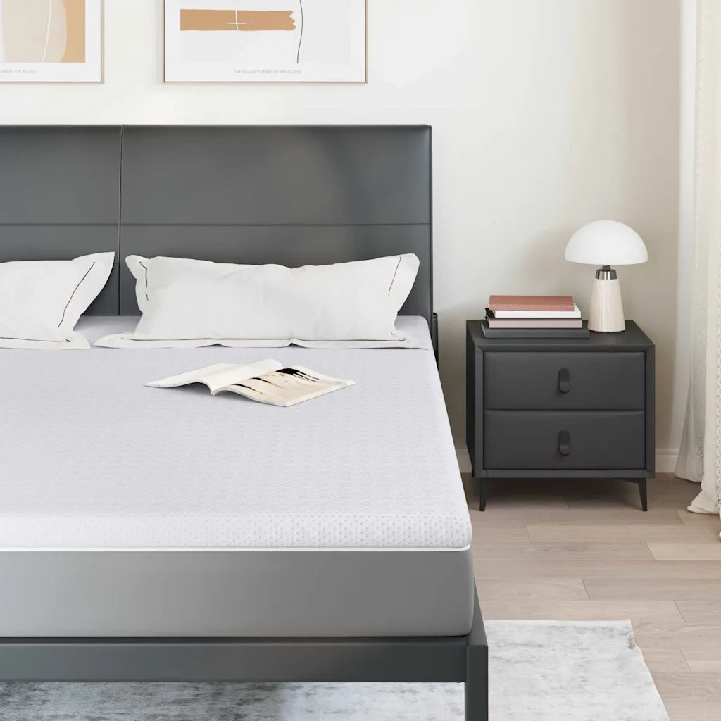 Topper per materasso Bianco 200 x 200 cm Tessuto Jacquard CFW8956129