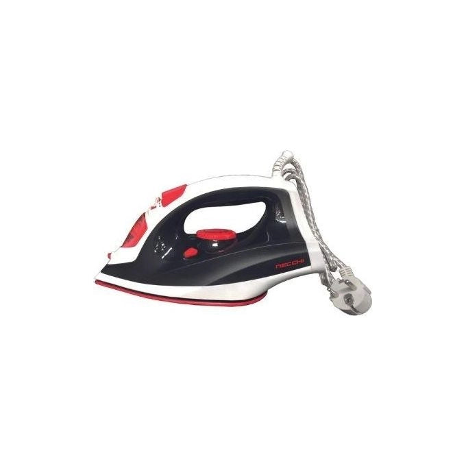 Necchi NCL-668 ferro da stiro Ferro a vapore Ceramica 2600 W Nero, Rosso, Bianco
