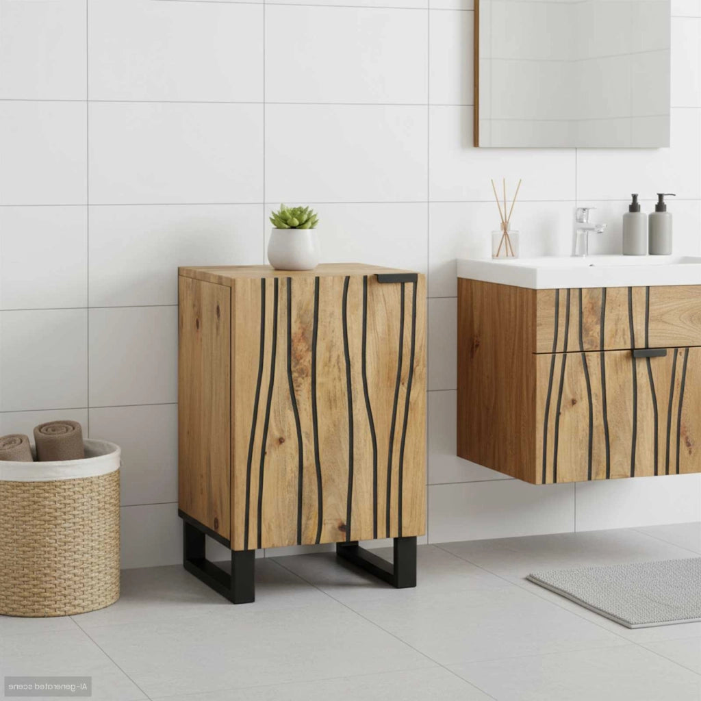 Armadio per Lavabo da Bagno Marrone 38 x 33,5 x 58 cm 4017957
