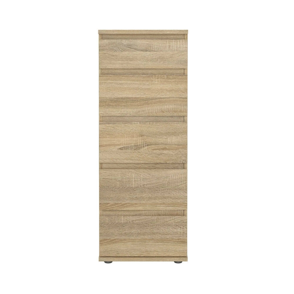 Cassettiera Abelarda, Settimino multiuso, Comò camera da letto, Mobile con cassetti, 40x40 h107 cm, Quercia