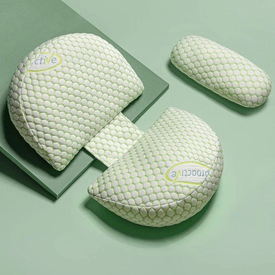 Cuscino per la gravidanza regolabile, cuscino per adulti, cuscino full-body, cuscino di supporto, guanciale del corpo, cuscino per l'allattamento, cuscino per il corpo, rimovibile, lavabile (verde)