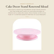 Impianto rotante per torte - Tavolo rotante per torte - Decorazione per dolci - Tavolo per dessert - Tavolo per torte rotante