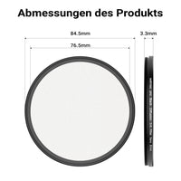 Black Diffusion 1/4 Filtro diffusore da 82 mm, lente antigraffio e antiriflesso con rivestimento nano a 18 strati, montatura slim da 3,3 mm - Per ritratti e videoclip