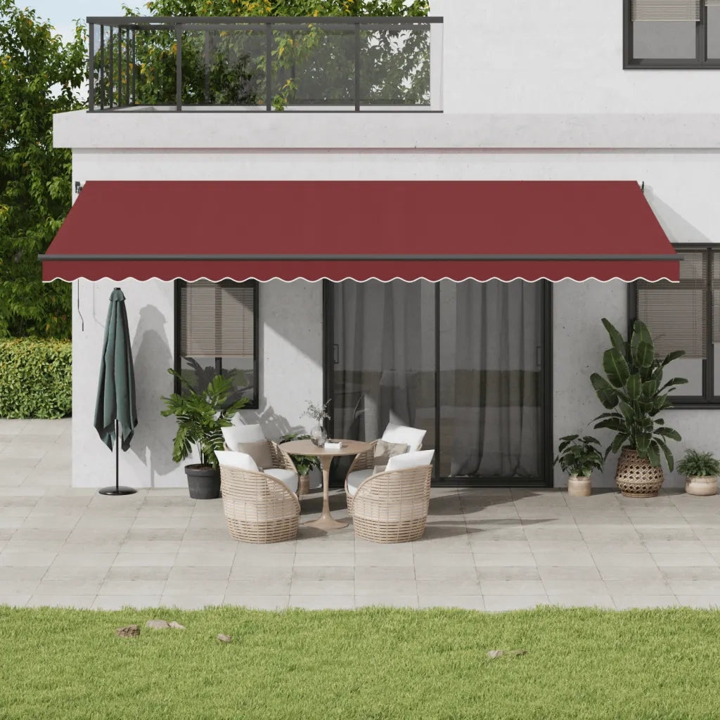 Tenda da Sole Retrattile Manuale con LED BordÃ² 600x350 cm