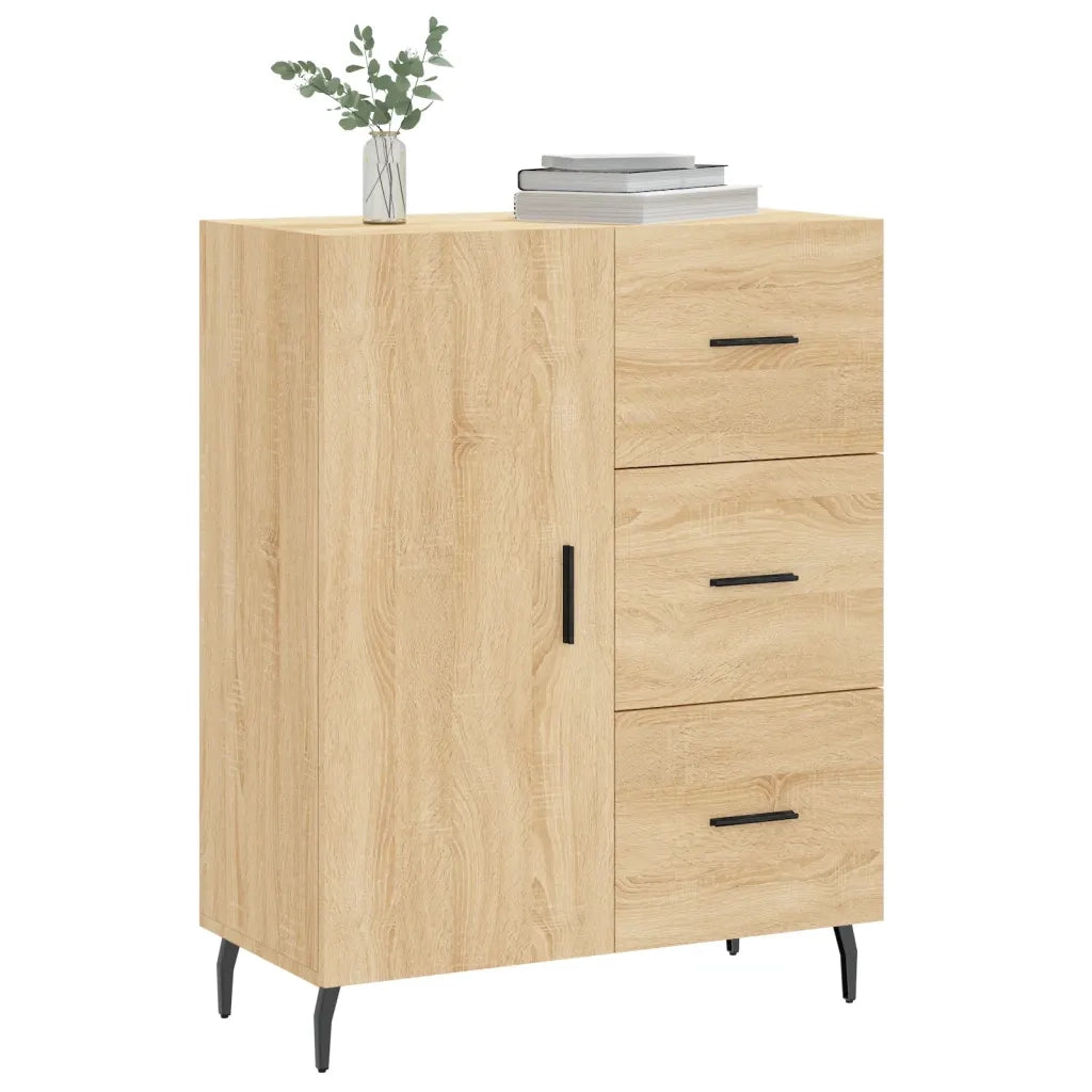 Credenza Rovere Sonoma 69,5x34x90 cm in Legno Multistrato 827935