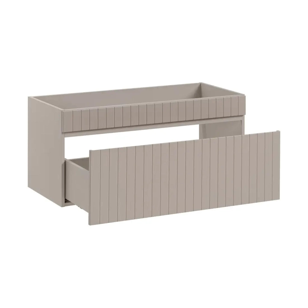 Mobile sottolavabo ICON 100 cm – 1 cassetto – Finitura marrone congo – Stile moderno sospeso