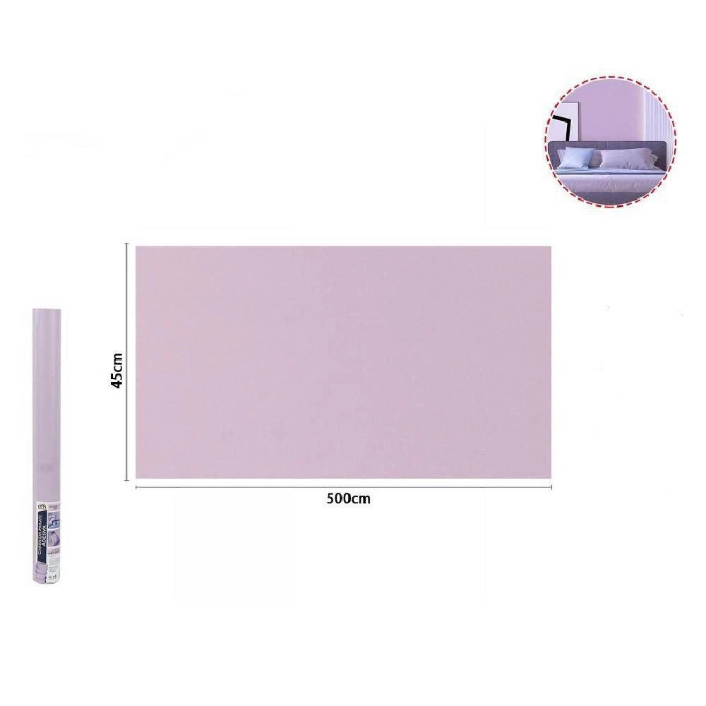Trade Shop - Rotolo Pellicola Adesiva Colore Lilla 45cmx5mt Per Mobili Carta Da Parati 71125 -