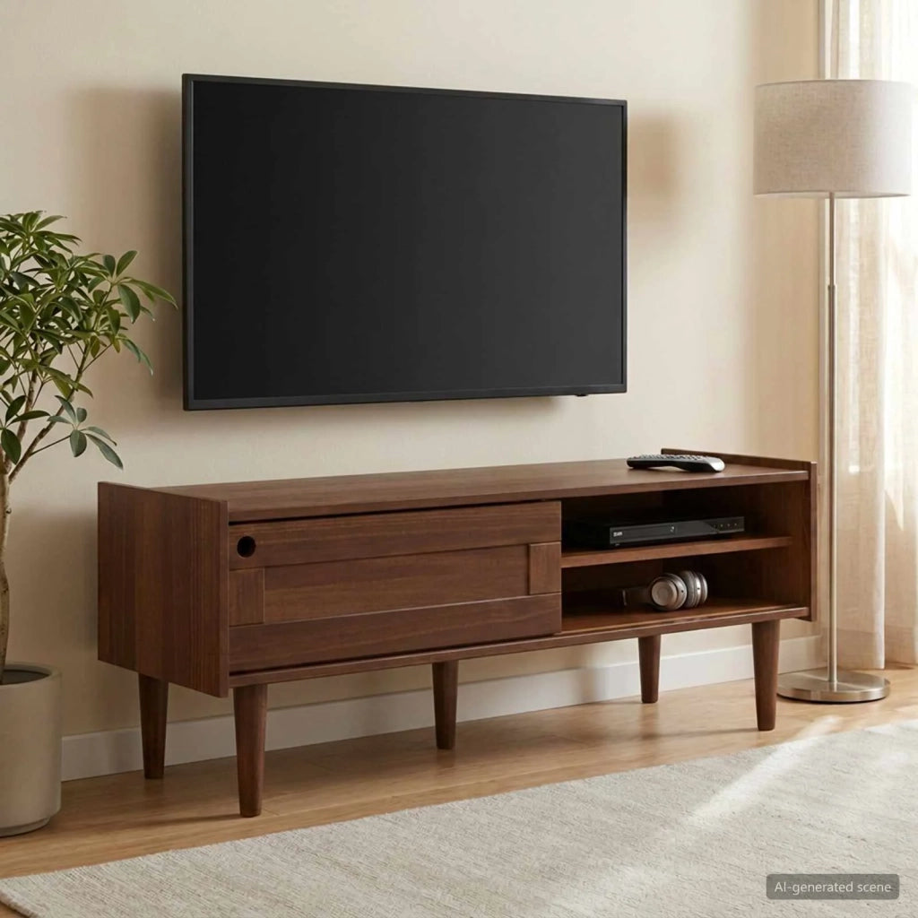 Mobile TV BILBAO 114 x 40 x 45 cm Caramello scuro 42041334