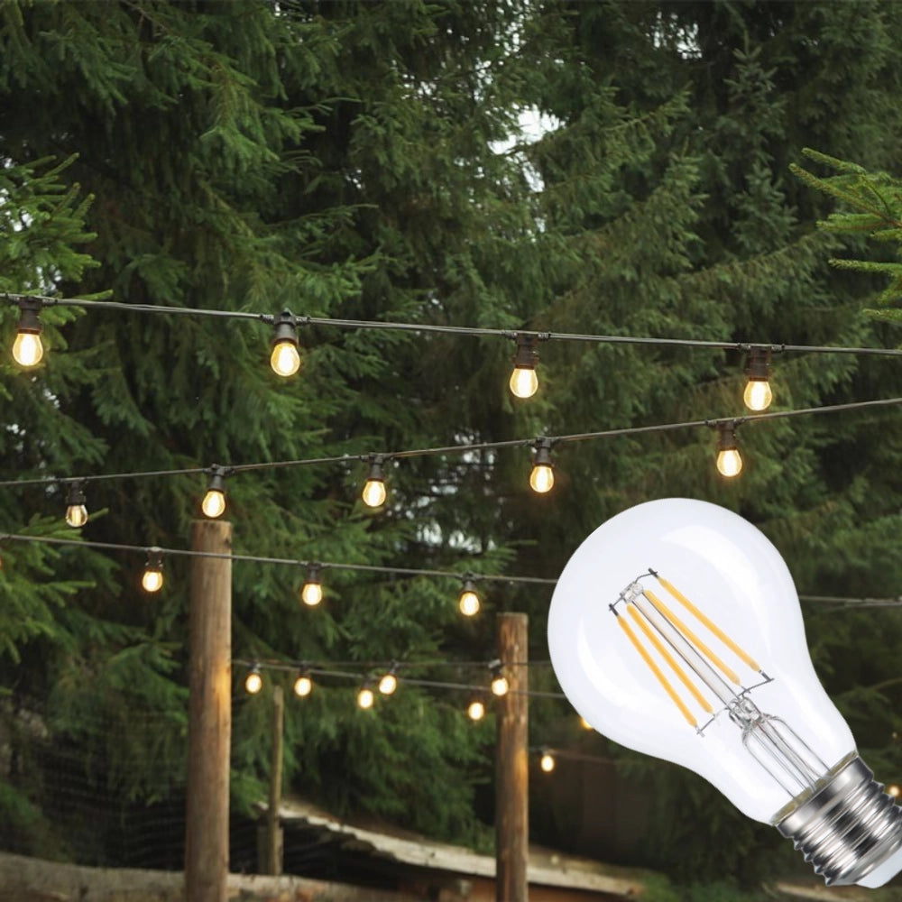 Optonica lampadina led a60 8w filamento vetro trasparente e27 810 lumen *** temperatura colore lampada 2700k bianco c...
