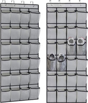 24 grandi sacchi a rete respiranti - over de deur schoenenrek opknoping - opbergrek con 4 ganci.