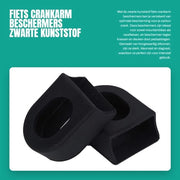 Crankarmo Protezione Universale in Plastica Nero - Slitta Fissa - Duraturo - Facile da Installare - Protezione Crankarm
