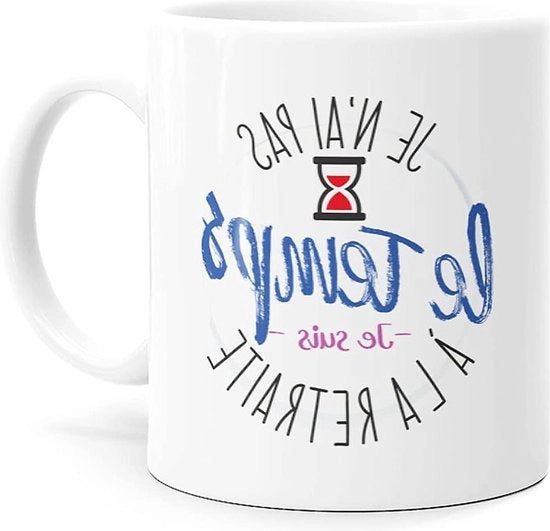 Tazza di caffè pensile con messaggio umoristico per colleghi - Ideale regalo originale per la pensione in ufficio - Cadeau pensione per uomo e donna per compleanno o Natale - Tazze di caffè pensili da .
