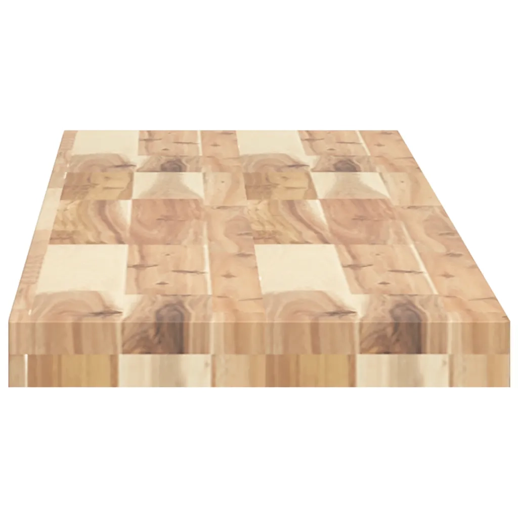 Mensole da Parete 2 pz 140x30x4 cm Legno Acacia Non Trattato