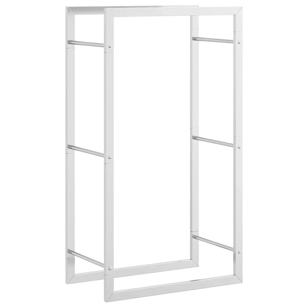 Portalegna 50x28x94 cm in Acciaio Inossidabile