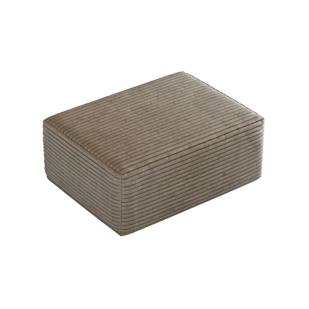 DIVANO Chaise longue modulare 100 cm Camel in tessuto