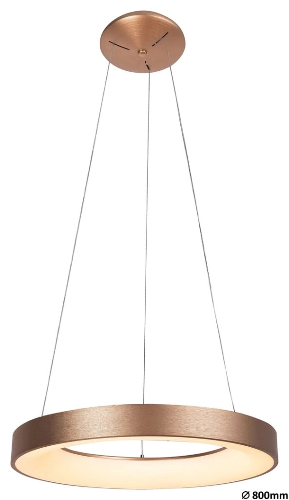Lampadario LED rotondo 80cm 80W oro Carmella Rabalux