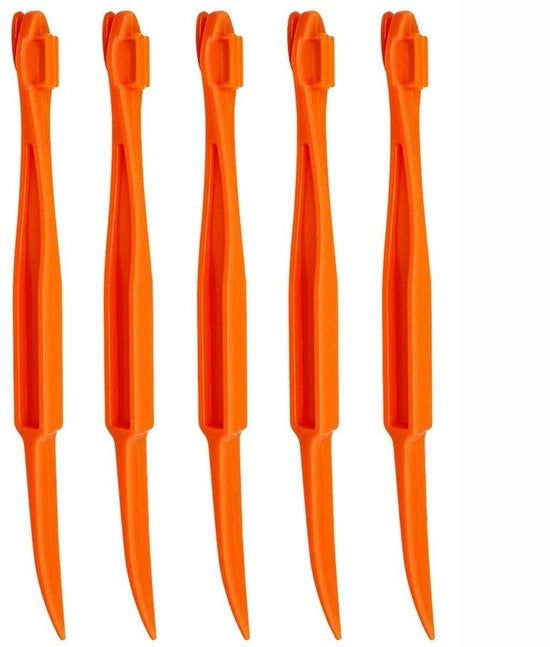 Spremiagrumi, spremiagrumi in plastica, schiacciasugheri, facile apertura frutta acida, schiacciasugheri, affettatrice verdure, utensile frutta, accessorio cucina (5 pezzi di arancia)