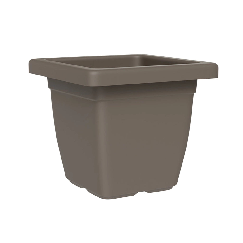 Vaso Quadrato Indoor e Outdoor Tera Nazca Sand 39x39 cm in Plastica Riciclata Sabbia