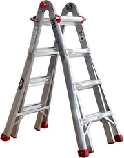 Ladder Telescopica Multifunzionale | Estendibile fino a 40m | Certificato di Sicurezza EN131 | Ideale per Professionisti