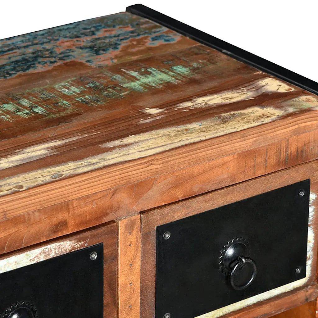 Portavini da 16 Bottiglie in Legno Massello di Recupero 244831