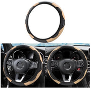 Supporto per volante antiscivolo - Resistente al calore - Foderato con microfibra - Diametro 37-38 cm - Flessibile/Riducibile - Ideale come regalo - Supporto per volante