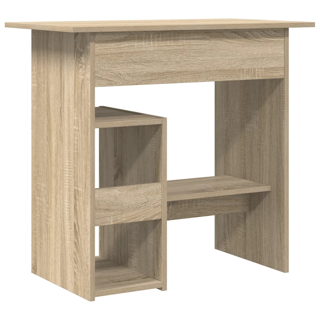Scrivania-Scrivanie per ufficio e studio-Scrittoio Rovere Sonoma 80x45x74 cm in Legno Multistrato