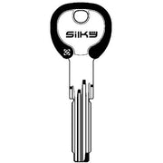 CHIAVE PUNZONATA CISA CS70DZ SILKY SILCA - OTTONE NICHELATO- 5 pezzi