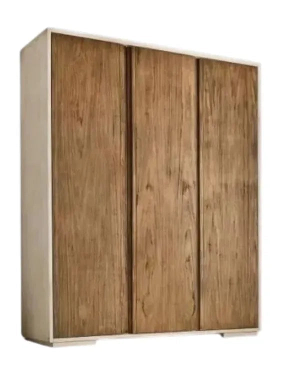 Armadio 3 porte in legno bicolore shabby 180x60x220 - Mobili 2G
