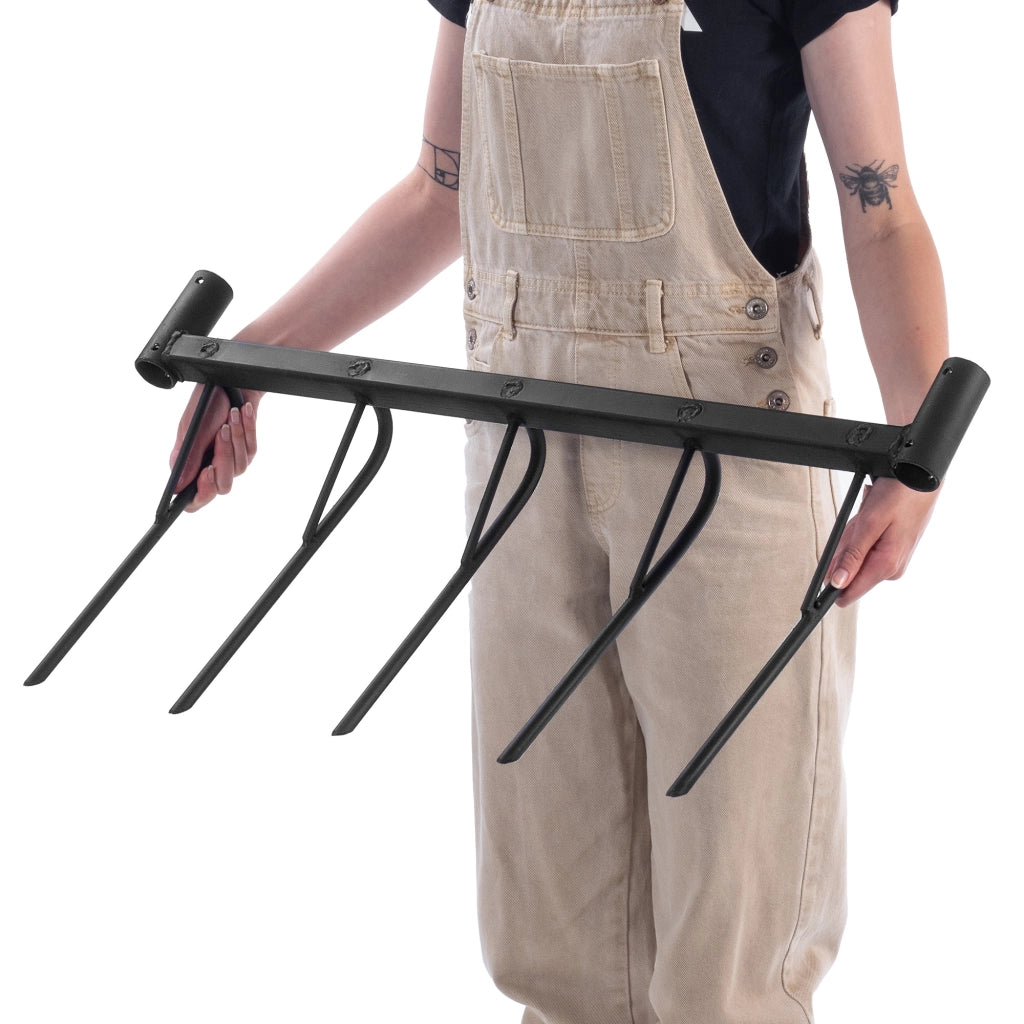 Coltivatore KADAX, allentatore di terreno manuale, robusto, in metallo, per giardino, senza maniglia