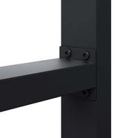 Base per tavolo 100x72 cm verniciatura a polvere nero Telaio per tavoli gambe tavolo