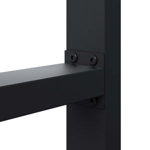 Base per tavolo 100x72 cm verniciatura a polvere nero Telaio per tavoli gambe tavolo