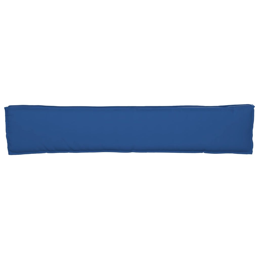 Cuscino per panchina Blu Reale 200x40x8 cm in Tessuto Oxford
