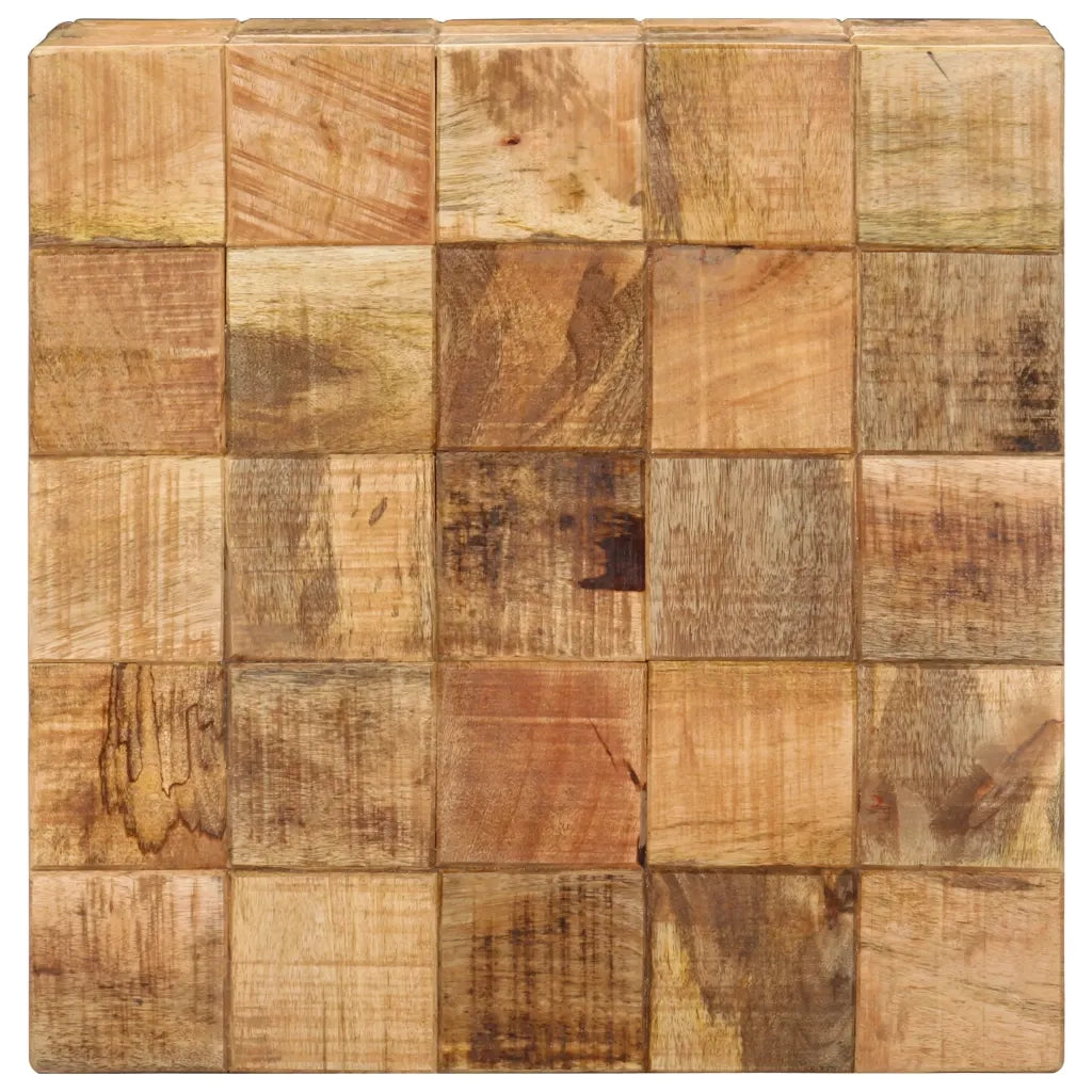 2 pz Tavolini da salotto | Tavolino da caff¨¨ | Tavolino da Soggiorno a Blocchi Legno di Mango Grezzo