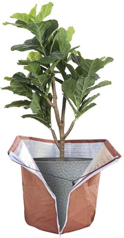 Protezione per piante invernale 40 x 40 cm, protezione termica per piante con cerniera e cordino di trazione, protezione invernale per piante in vaso, radici di piante rimangono calde, 

Modello: S