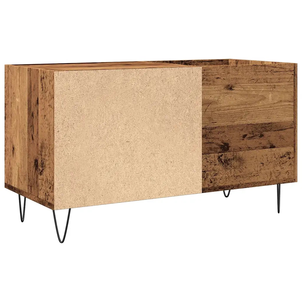 Mobile Porta Dischi Legno Antico 84,5x38x48cm Legno Multistrato