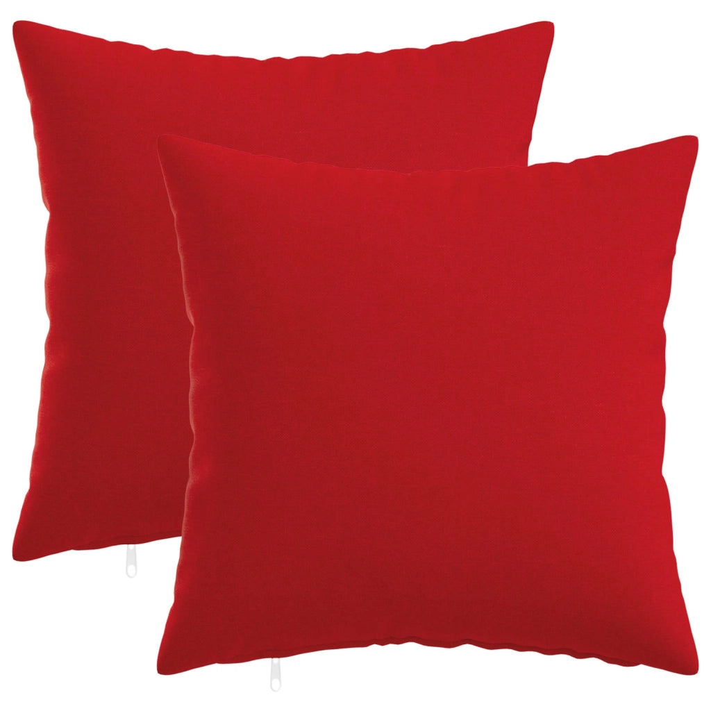 Federa 2 pz HEERLEN Rosso 45 x 45 cm Tessuto 910294