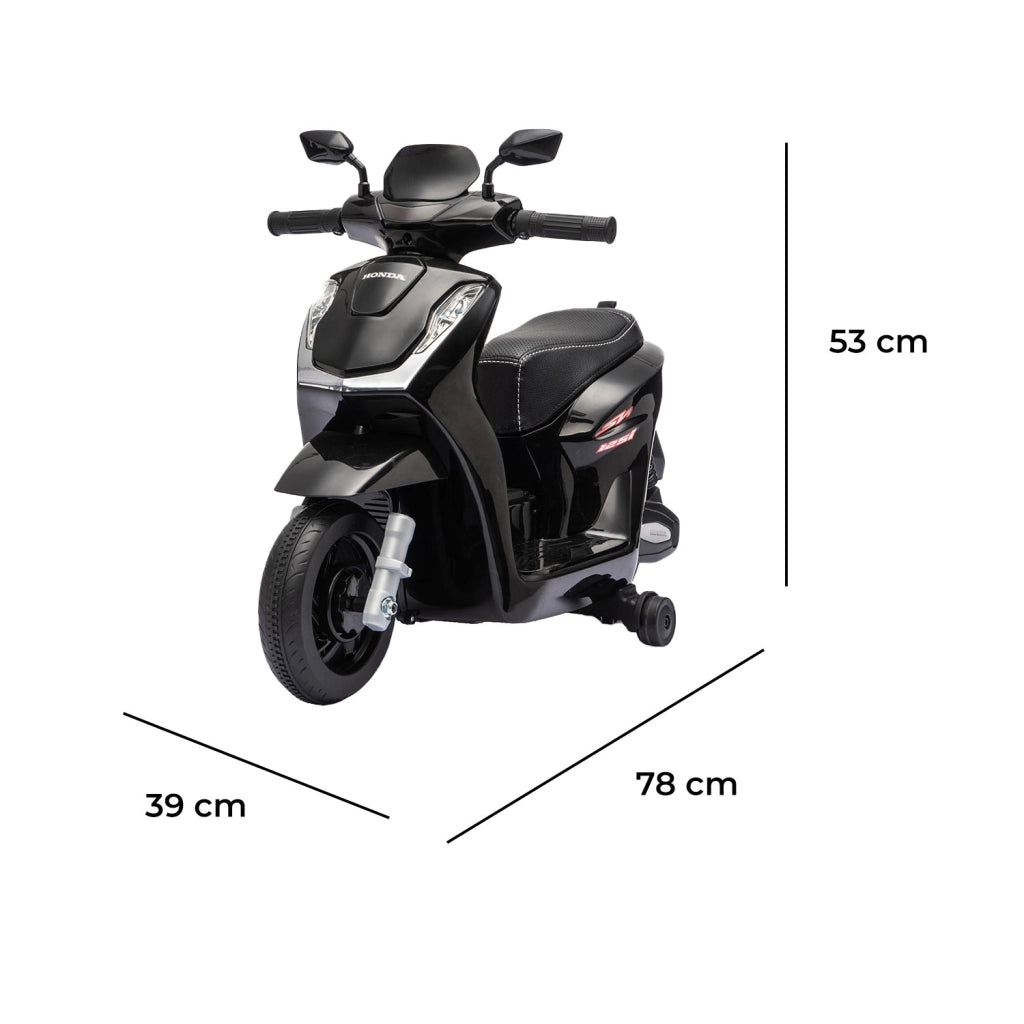 Scooter Elettrico per Bambini 78x39x53 cm Licenza Honda SH125 Small Nero