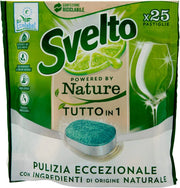 SVELTO TUTTO IN 1 PASTIGLIE PER LA LAVASTOVIGLIE IN CONFEZIONE DA 25 PEZZI