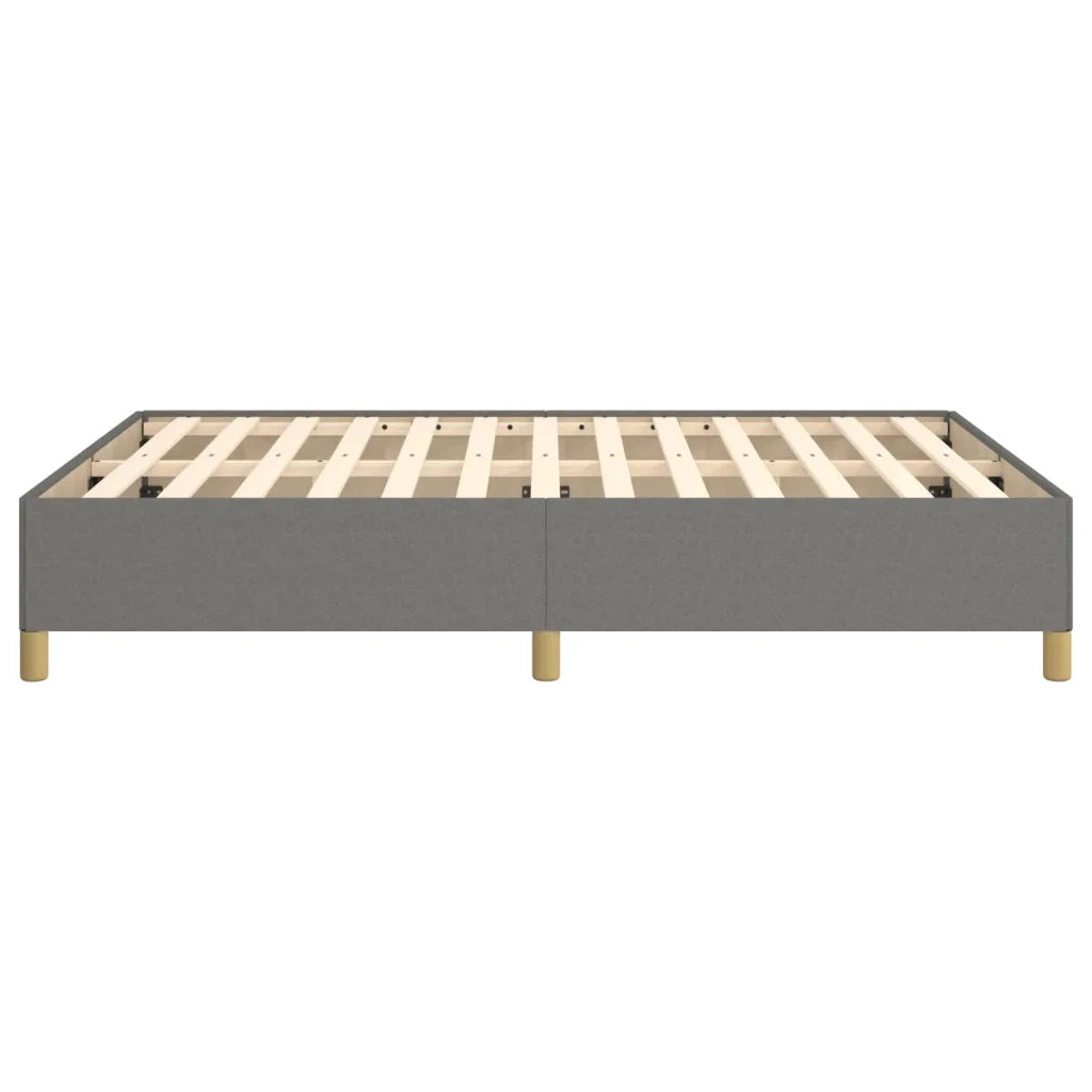 Giroletto senza Materasso-Struttura Letto Grigio Scuro 140x200 cm Tessuto 799289