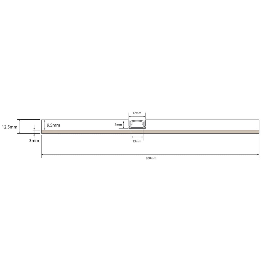 4pcs Profilo 2mt taglio di luce cartongesso habito forte alluminio strisce LED soffitto parete con adesivo 3M IP20