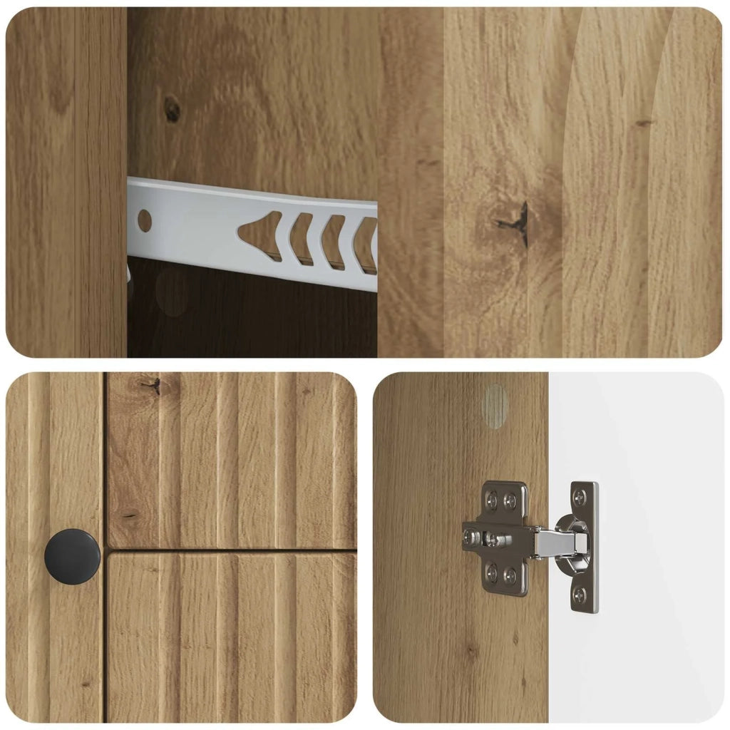 Mobile TV con cassetto Rovere Artigianale 89 x 34,5 x 60 cm