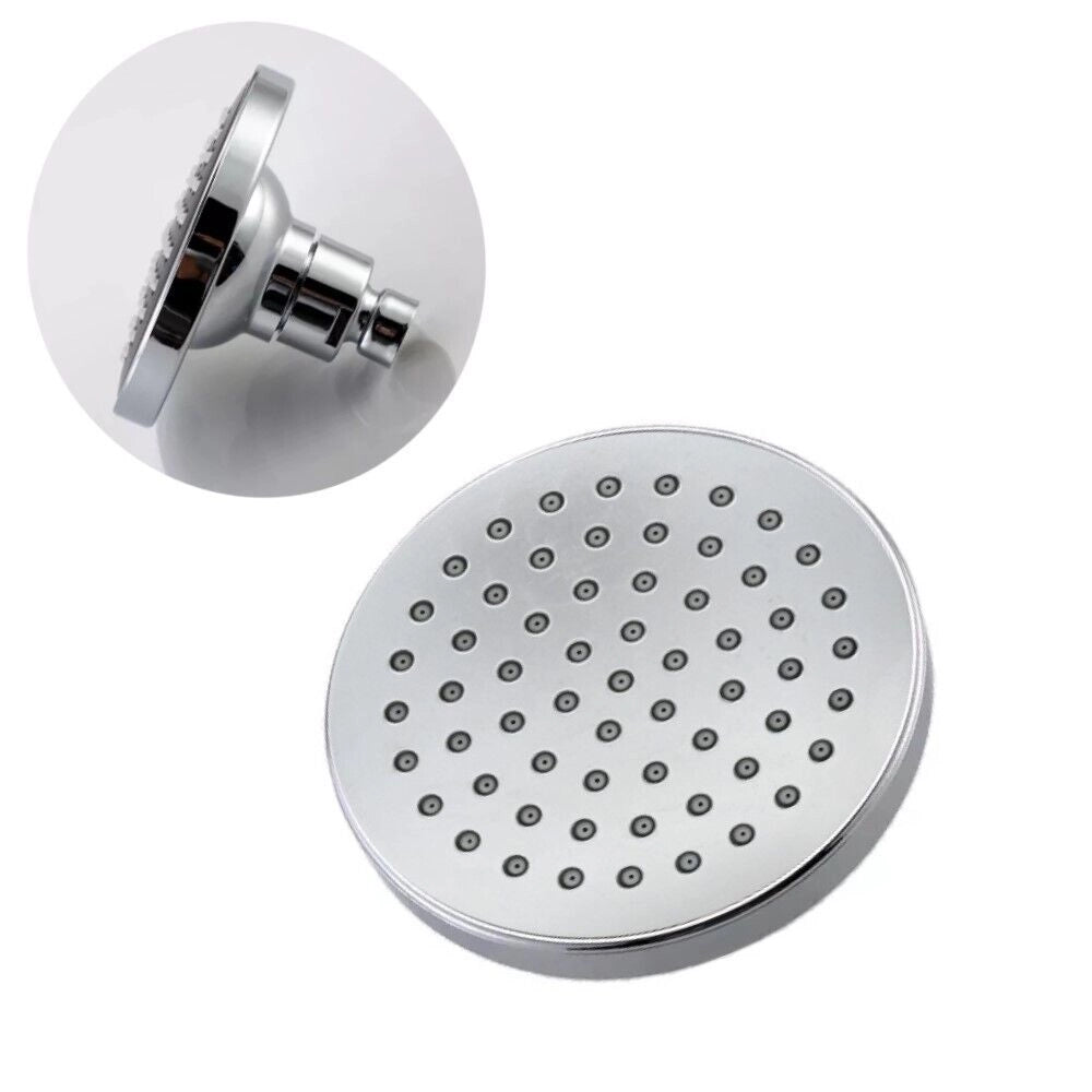 Soffione doccia bagno tondo 11cm per braccio asta saliscendi ABS cromato 69284