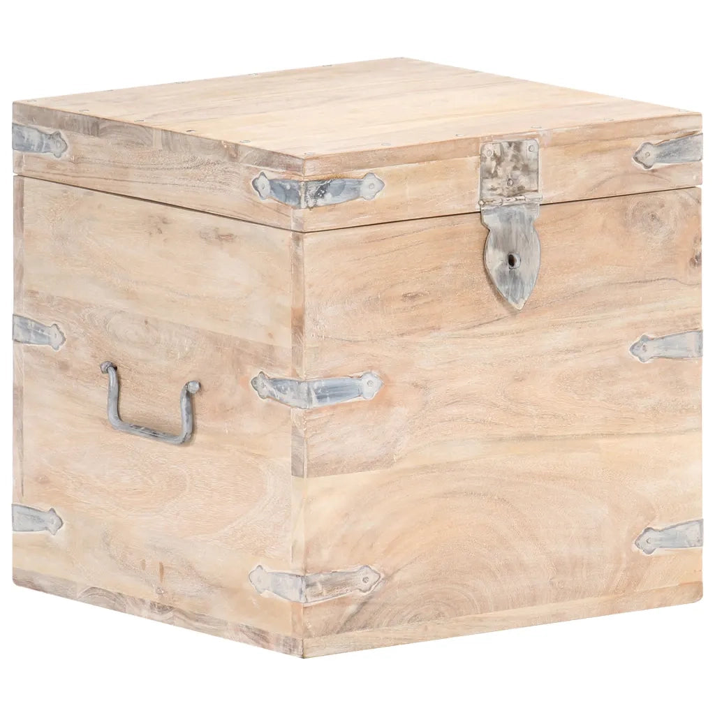 Baule 40x40x40 cm in Legno Massello di Acacia cod mxl 67381
