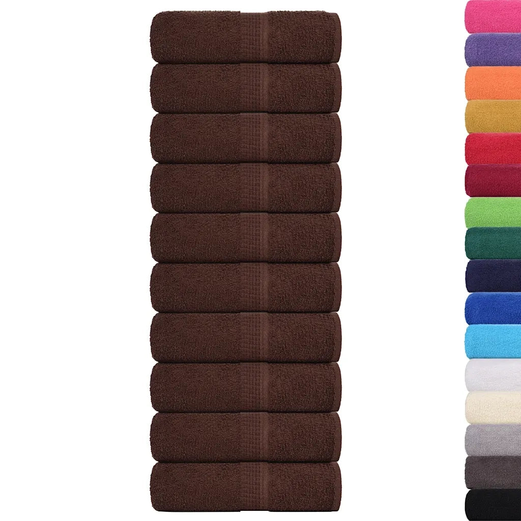 Asciugamani FROGN 10 pz Marrone 30x30 cm 360 g/m² 136754