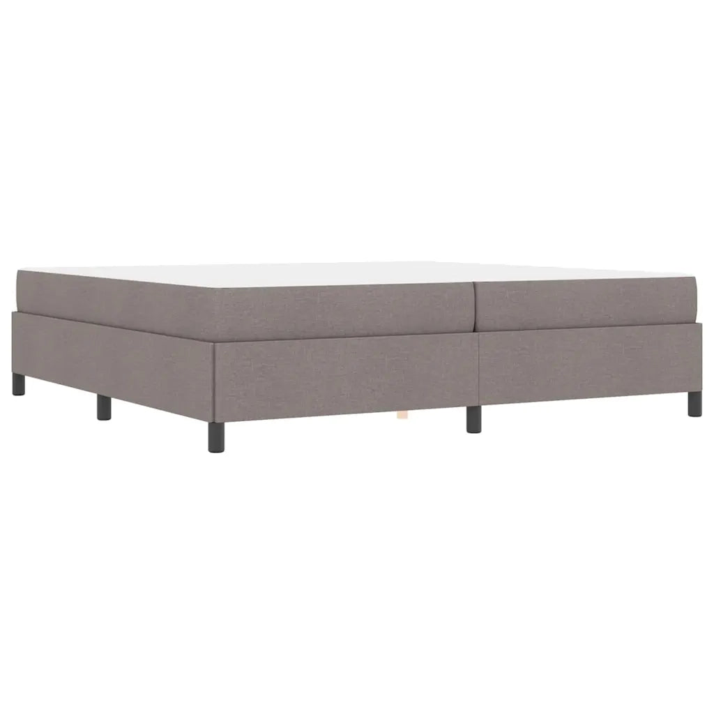 vidaXL Letto a molle Tortora e Nero 200 x 200 cm