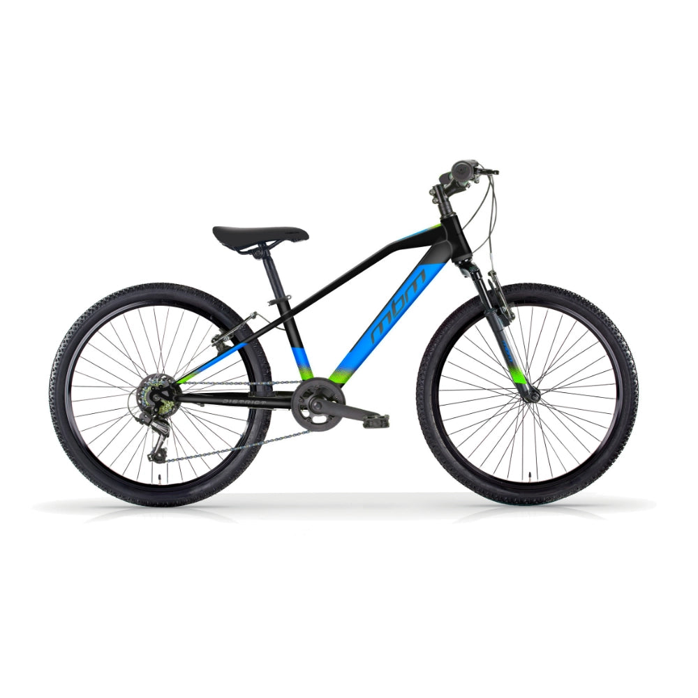 Bicicletta MTB da Ragazzo MBM District 24" con Cambio 7 Velocità-Blu