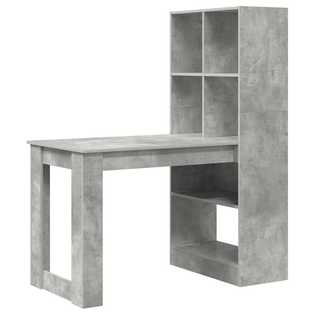 Scrivania Grigio cemento Legno ingegnerizzato 122 x 67 x 145 cm 3337260